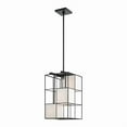 thumbnail image 1 of Livex Lighting  4 Light Black Pendant, 49622-04 - 10.5" Sq. x 25" - 73" Adj. H, 1 of 5