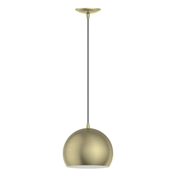 40801-01 Livex Lighting Piedmont - 1 Light Pendant In Transitional Style-15 Inches Tall and 10 Inches Wide     -Traditional Installation
