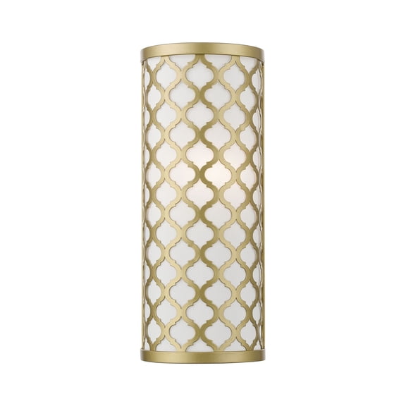 41100-33 Livex Lighting Arabesque - 1 Light ADA Wall Sconce in Glam Style - 5.13 Inches wide by 12.88 Inches high-Soft Gold Finish