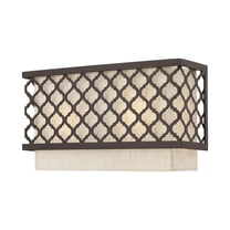 Livex Lighting Arabesque 2 Light ADA Wall Sconce in English Bronze