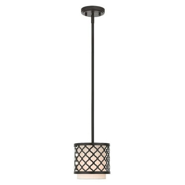 Livex Lighting 41118 Arabesque 1 Light 7" Wide Pendant - Bronze