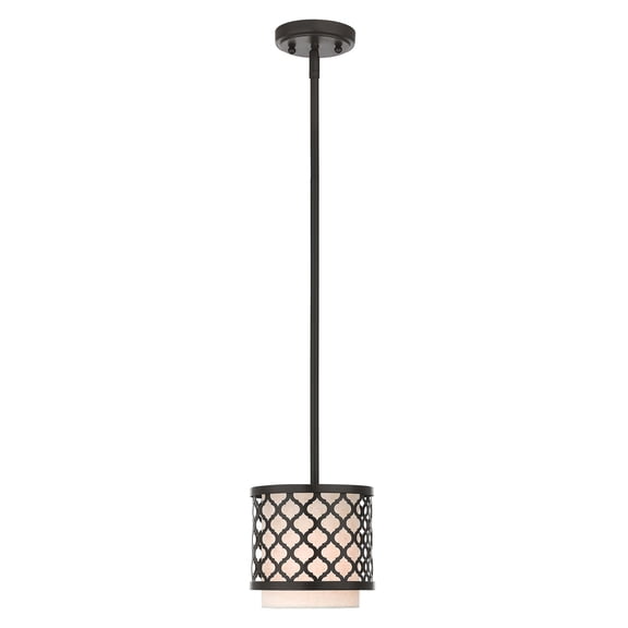 Livex Lighting Arabesque Mini Pendant Light in English Bronze