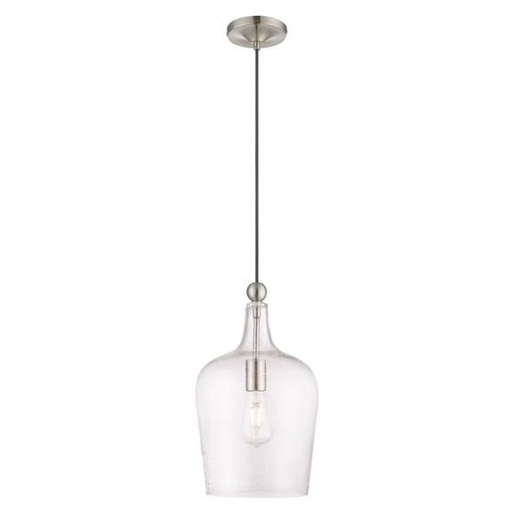 Livex Lighting - Art Glass - 1 Light Mini Pendant in Coastal Style - 9.25 Inches