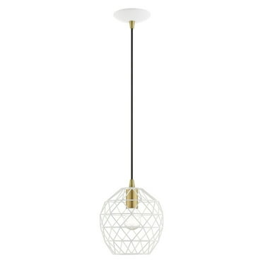 Livex Lighting 41326 Geometrix 8" Wide Mini Pendant - White