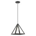 thumbnail image 1 of 41329-76 Livex Lighting Pinnacle - 1 Light Pendant In Geometric Style-17 Inches Tall and 9.75 Inches Wide-Scandinavian Gray Finish    -Traditional, 1 of 12
