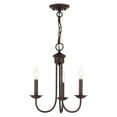thumbnail image 1 of Livex Lighting Estate 3 Light Chandelier in Bronze, 1 of 9