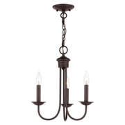 Livex Lighting Estate 3 Light Chandelier in Bronze