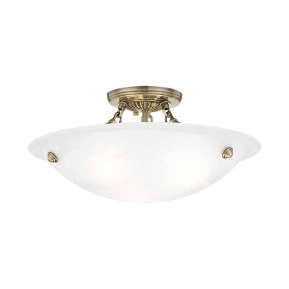 Livex Lighting Oasis 3 Light Ceiling Mount