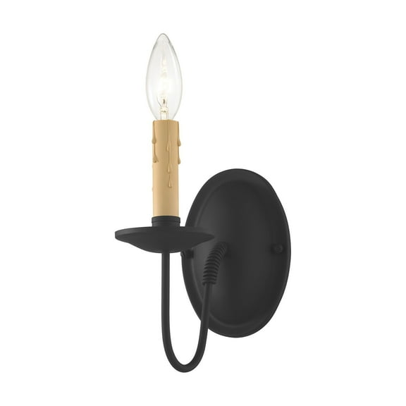4451-04 Livex Lighting Heritage - 1 Light Wall Sconce in Farmhouse Style - 4.25 Inches wide by 11.25 Inches high