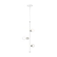 thumbnail image 1 of 45863-03 Livex Lighting Bannister - 3 Light Pendant in Mid Century Modern Style - 6 Inches wide by 29.5 Inches high-White Finish    -Traditional, 1 of 8