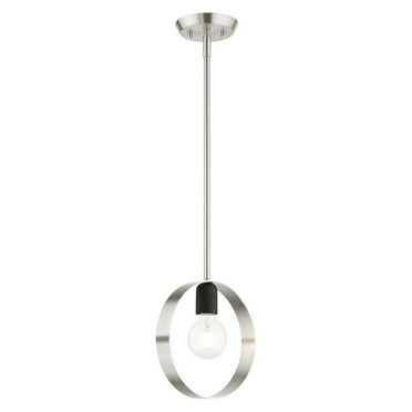 Livex Lighting 46411 Modesto 9" Wide Mini Pendant - Nickel