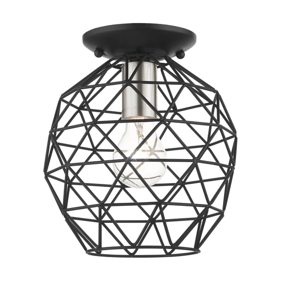 Livex Lighting - Geometrix - 1 Light Flush Mount in Geometric Style - 8 Inches