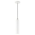 thumbnail image 1 of 46751-69 Livex Lighting Ardmore - 1 Light Pendant in Mid Century Modern Style - 5.13 Inches wide by 16.5 Inches high-Shiny White Finish, 1 of 10