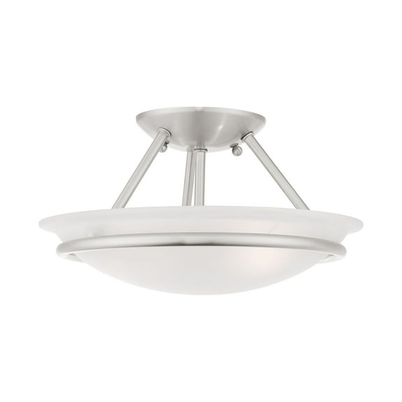 Livex Lighting Newburgh Ceiling Mount in Brushed Nickel