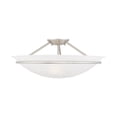 thumbnail image 1 of Livex Newburgh Ceiling Mount in Brushed Nickel, 1 of 14