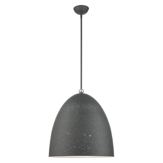 49110-76 Livex Lighting Arlington - 3 Light Pendant in Modern Style - 19 Inches wide by 31 Inches high-Scandinavian Gray Finish -Traditional