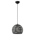 thumbnail image 1 of 49542-04 Livex Lighting Chantily - 1 Light Pendant in Bohemian Style - 11.75 Inches wide by 14 Inches high-Black Finish    -Traditional Installation, 1 of 8