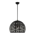 thumbnail image 1 of 49544-04 Livex Lighting Chantily - 3 Light Pendant in Bohemian Style - 19.75 Inches wide by 26.5 Inches high-Black Finish    -Traditional Installation, 1 of 9