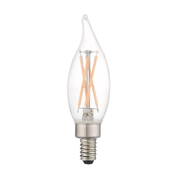 920402X10-Livex Lighting-4W E12 Candelabra Base CA10 Flame Tip Filament Graphene LED Replacement Lamp (Pack of 10)