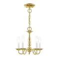 thumbnail image 1 of Livex Lighting Williamsburgh 5 Light Polished Brass Chain Hang/Ceiling Mount, 1 of 15