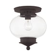 thumbnail image 1 of Livex Lighting Harbor Ceiling Mount in Bronze, 1 of 9