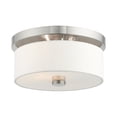 thumbnail image 1 of Livex Lighting Meridian Ceiling Mount in Brushed Nickel, 1 of 10
