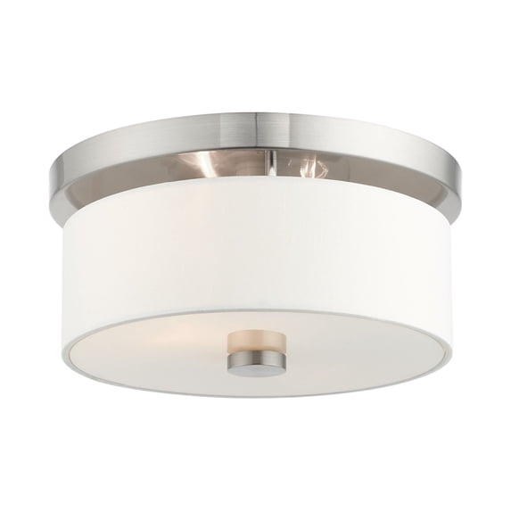 Livex Lighting Meridian Ceiling Mount in Brushed Nickel