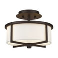 thumbnail image 1 of Livex Lighting Wesley Ceiling Mount in Bronze, 1 of 9