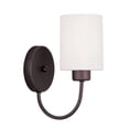 thumbnail image 1 of Livex Lighting 5261-91 Sussex 1 Light Wall Sconce,Brushed Nickel, 1 of 1