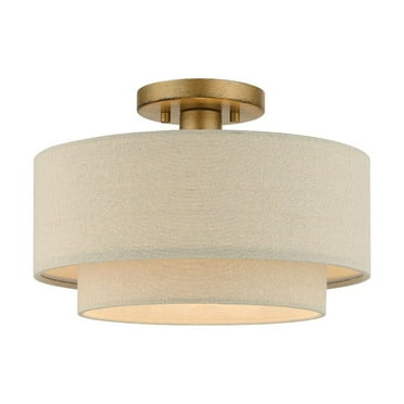 Livex Lighting - Bellingham - 1 Light Medium Semi-Flush Mount In Mid-Century