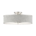thumbnail image 1 of 60425-91 Livex Lighting Park Ridge - 18 Inch 3 Light Semi-Flush Mount, 1 of 15