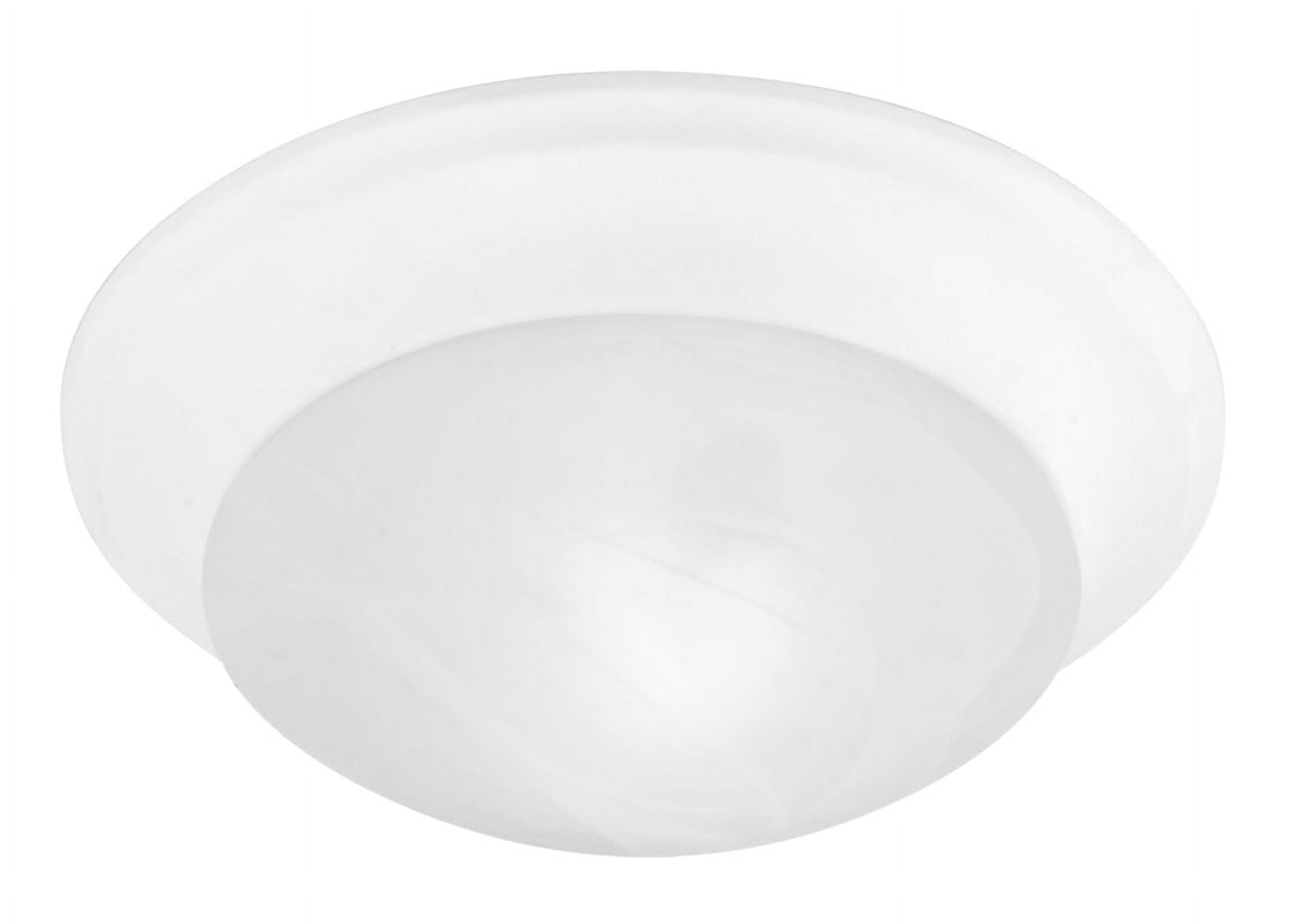 Elegant Brushed Nickel 11.5" Bowl Ceiling Mount with White Alabaster Glass