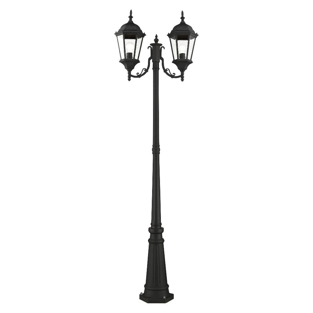 Livex Lighting - Hamilton - 2 Light Outdoor Post Light in Style - 9.5 Inches