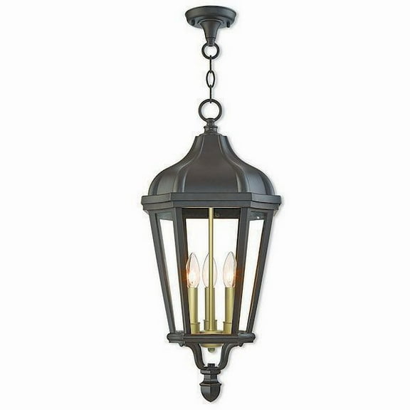 Livex Lighting 76193 Morgan 3 Light 11" Wide Pendant - Bronze