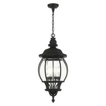 7705-14 Livex Lighting Frontec - 4 Light Outdoor Pendant Lantern in French Country Style - 11.5 Inches wide by 26.5 Inches high