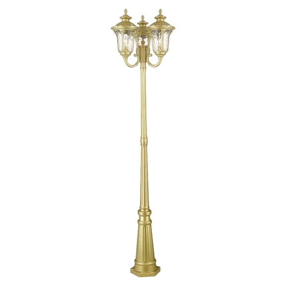 Livex Lighting - Oxford - 3 Light Outdoor 3-Head Post Top Lantern-87 Inches Tall