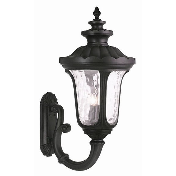 Livex Oxford Outdoor Wall Lantern in Black