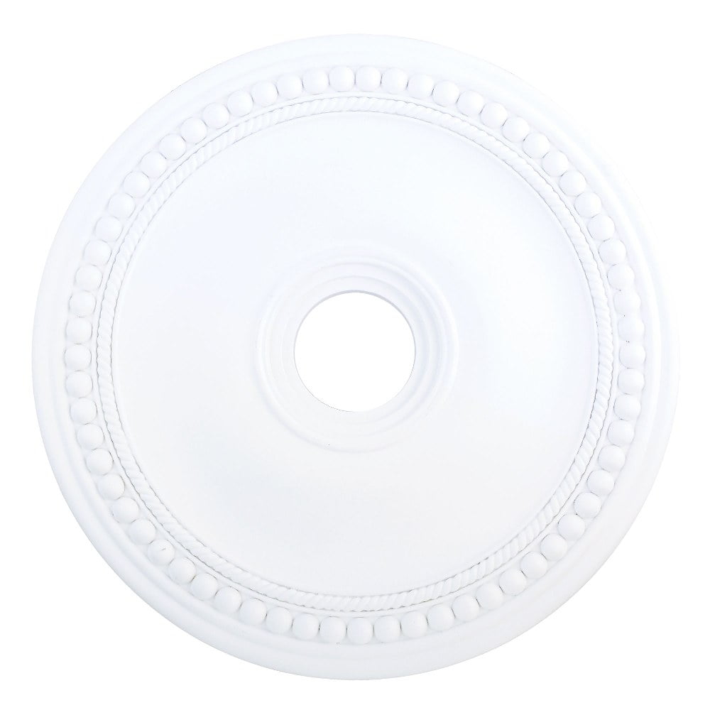 White 24-Inch Ornate Polyurethane Ceiling Medallion