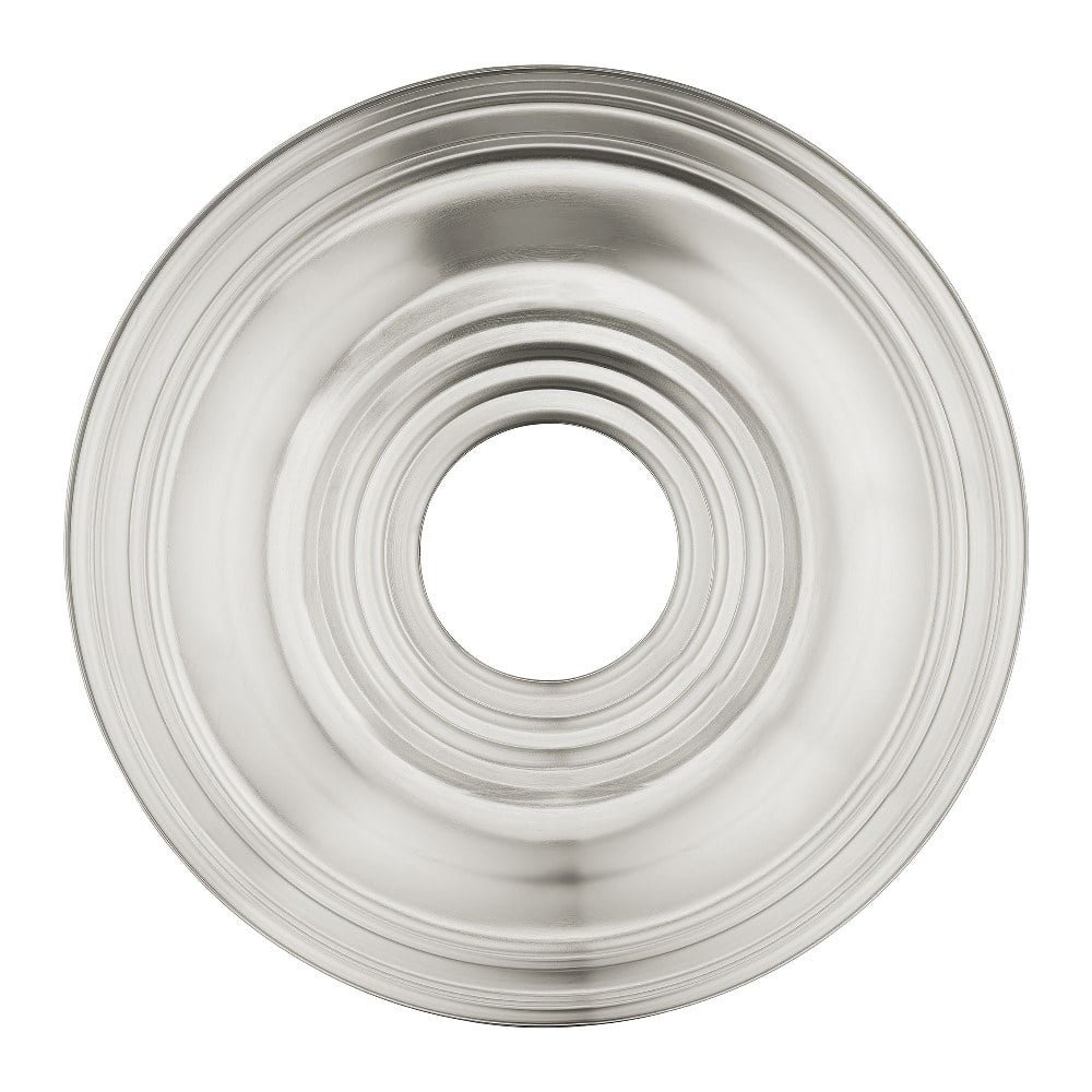 Brushed Nickel 16" Round Steel Ceiling Medallion