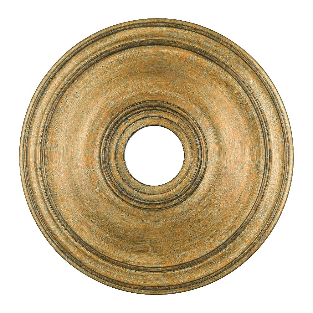 Antique Gold Leaf 20" Decorative Ceiling Medallion