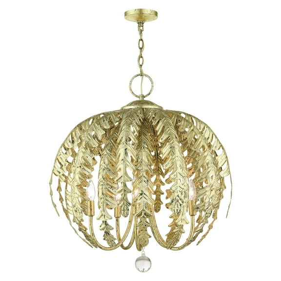 Livex Lighting - Acanthus - 5 Light Chandelier in Coastal Style - 26 Inches wide