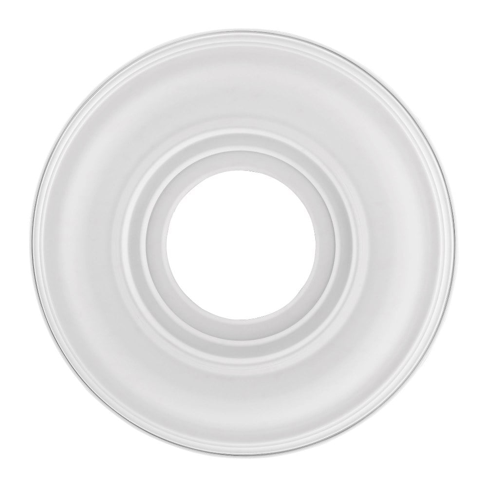 Livex 12-Inch White Steel Ceiling Medallion