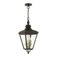 thumbnail image 1 of 27377-07-Livex Lighting-Adams - 3 Light Large Outdoor Pendant In Traditional Style-25.25 Inches Tall and 10.63 Inches Wide-Bronze/Antique Brass Finish, 1 of 2