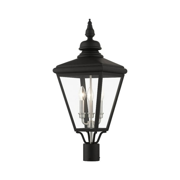 Livex Lighting - Adams - 3 Light Large Outdoor Post Top Lantern In Traditional