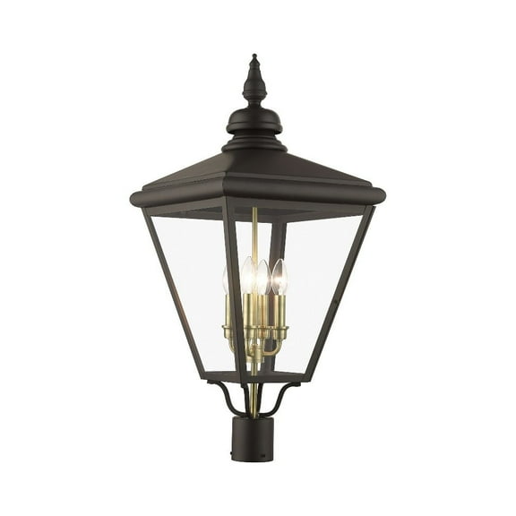 Livex Lighting - Adams - 4 Light Extra Large Outdoor Post Top Lantern In