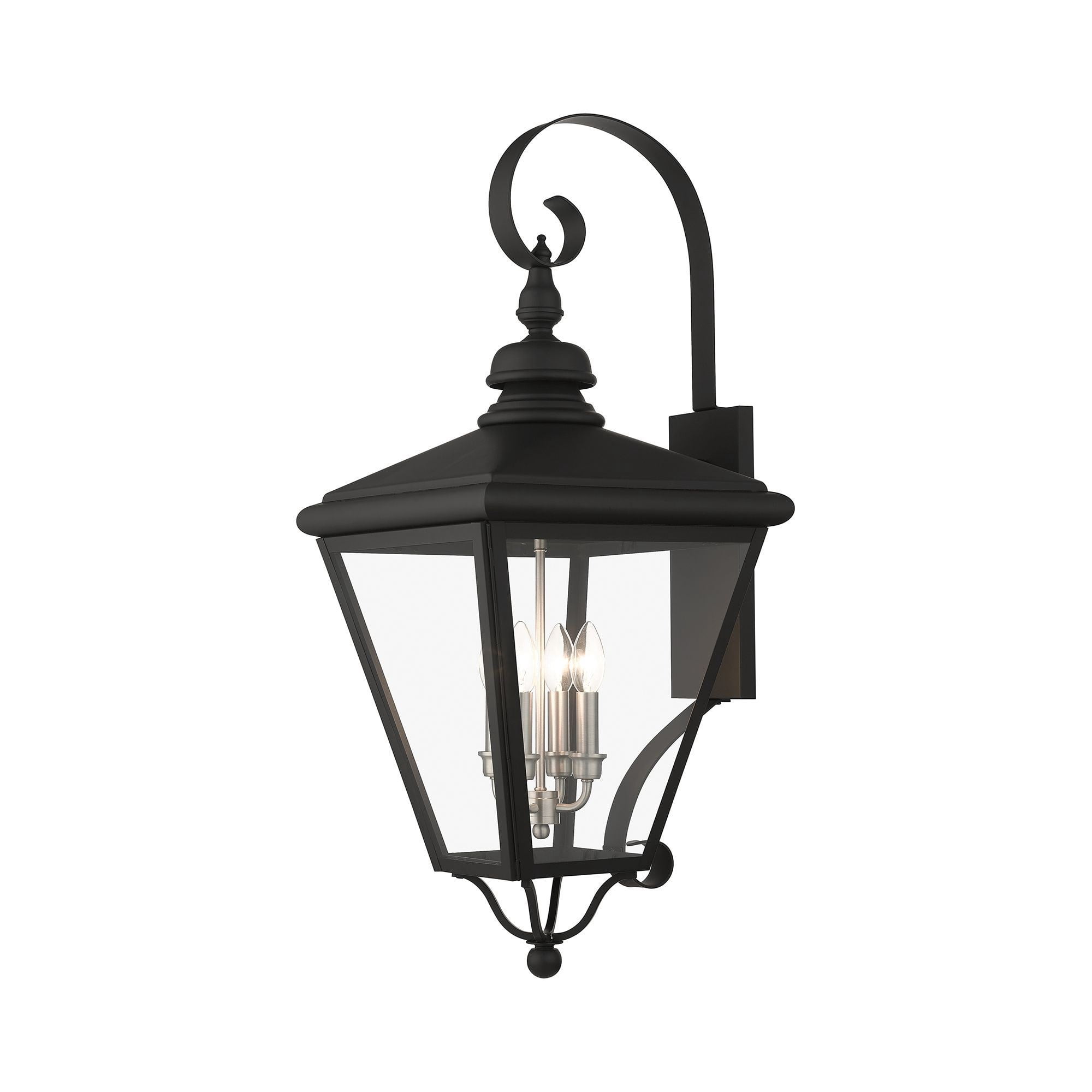 Sea Gull Lighting Extra Large Outdoor Wall Lantern - 16" Wide Black Barn Light, Wet Location Rated