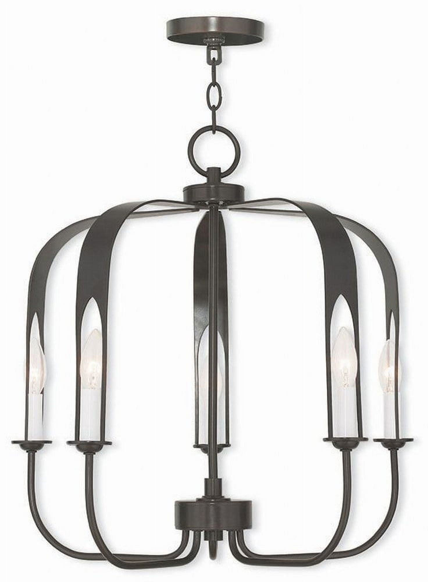 Addison English Bronze 5-Light Modern Chandelier