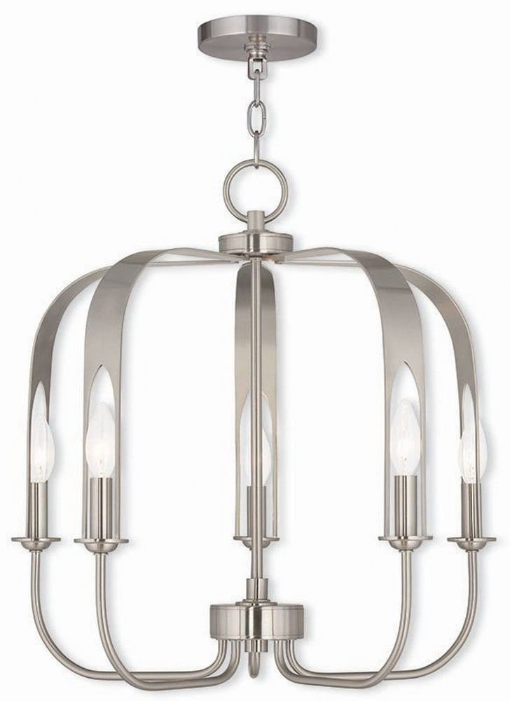 Addison Brushed Nickel 5-Light Modern Chandelier