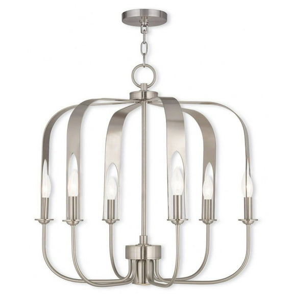 51935-92-Livex Lighting-Addison - 5 Light Chandelier In Contemporary Style-21.25 Inches Tall and 22 Inches Wide-English Bronze Finish    -Traditional