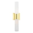thumbnail image 1 of 10102-02 Livex Lighting Aero - 2 Light ADA Bath Vanity In Nautical Style-17.75 Inches Tall and 4.5 Inches Wide-Polished Brass Finish, 1 of 16